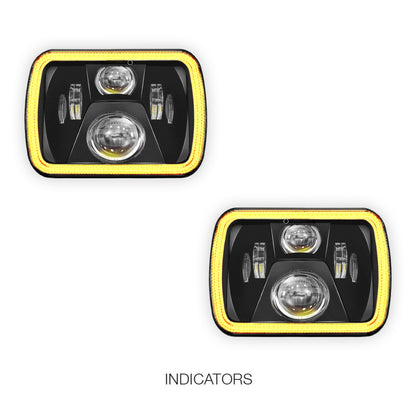 Ford F-350 RM / RN (2001 - 2006) LED Headlights Halo DRL  LH + RH