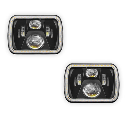 Ford F-350 RM / RN (2001 - 2006) LED Headlights Halo DRL  LH + RH
