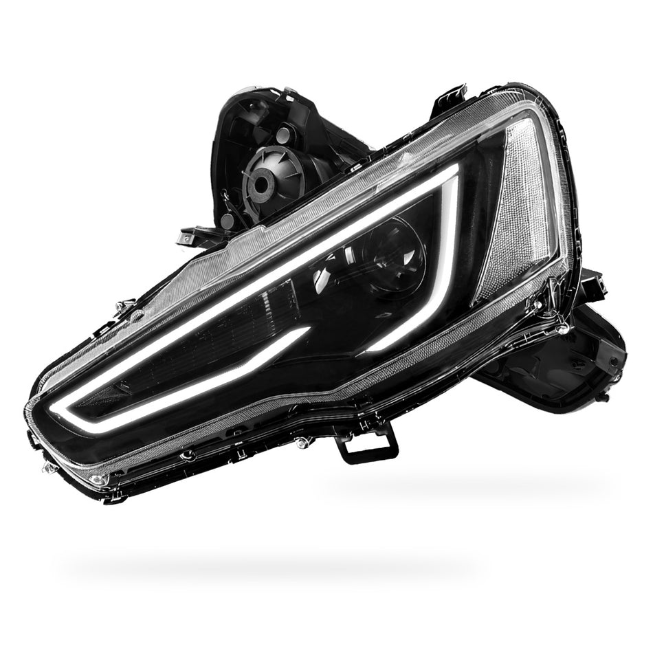 Mitsubishi Lancer Evo 10 (2008 - 2017) LED Headlights Halo DRL  LH + RH