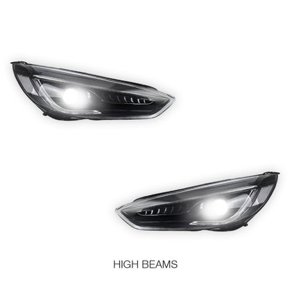 Ford Focus LZ (2015 - 2018) LED Headlights Halo DRL LH + RH