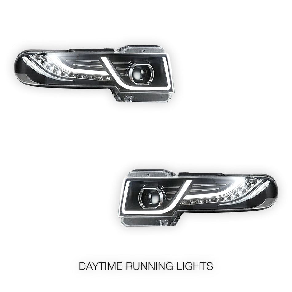 Toyota FJ Cruiser GSJ10R / GSJ15R (2007 - 2015) LED Headlights Halo DRL with Grille  LH + RH