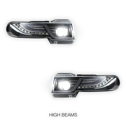 Toyota FJ Cruiser GSJ10R / GSJ15R (2007 - 2015) LED Headlights Halo DRL with Grille  LH + RH