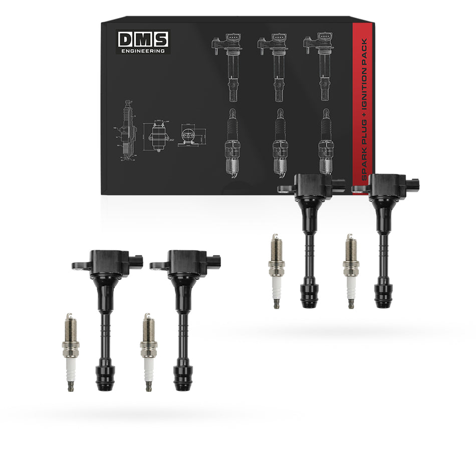 Nissan Pulsar N16 (2003 - 2006) 1.8L Ignition Coils and Spark Plugs Complete Set