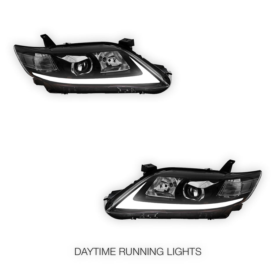 Toyota Camry XV40 (2010 - 2011) LED Headlights Halo DRL  LH + RH