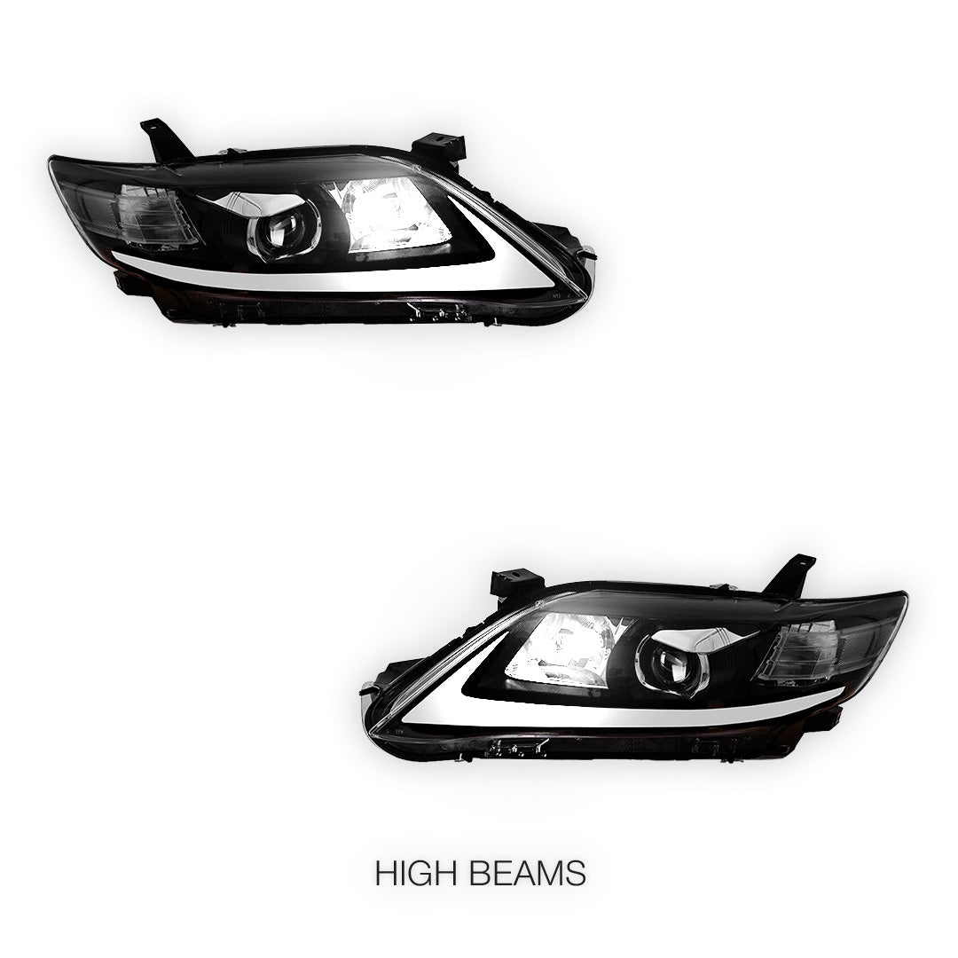 Toyota Camry XV40 (2010 - 2011) LED Headlights Halo DRL  LH + RH