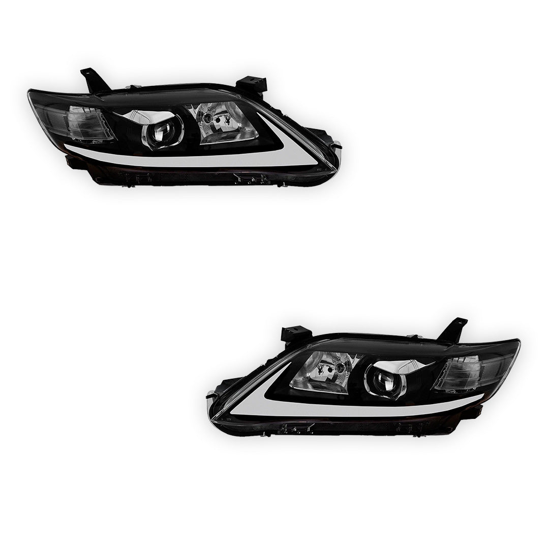 Toyota Camry XV40 (2010 - 2011) LED Headlights Halo DRL  LH + RH