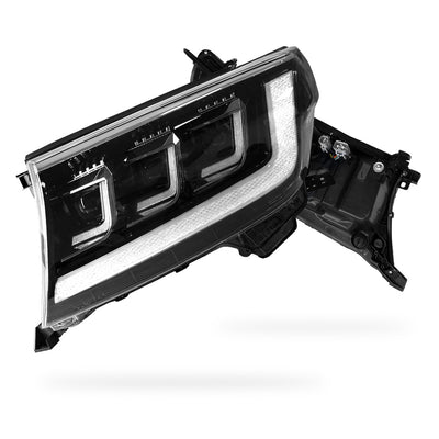 Toyota LandCruiser 200 Series (2007 - 2014) LED Headlights Halo DRL  LH + RH