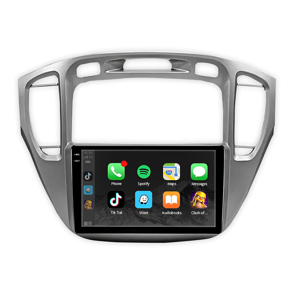Toyota Kluger XU20 (2001 - 2007) 9" Wireless Android 15 Head Unit for Apple CarPlay / Android Auto
