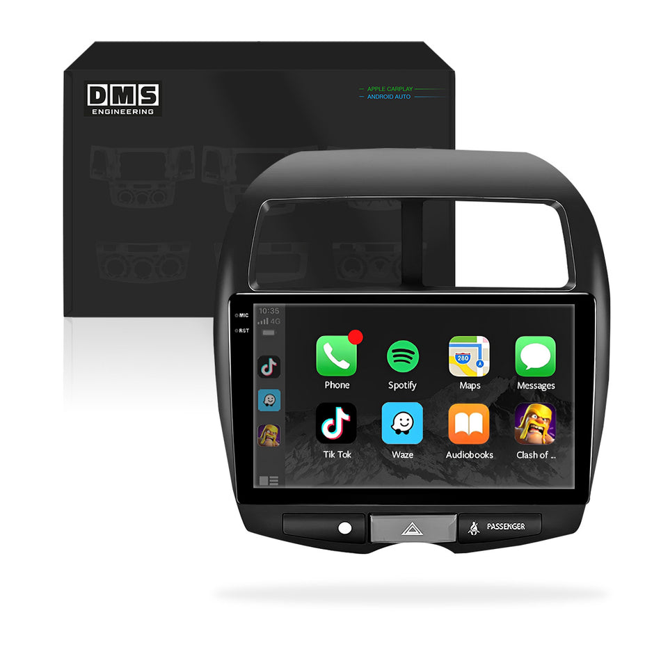 Mitsubishi ASX XA / XB / XC (2010 - 2019) 10" Wireless Android 15 Head Unit for Apple CarPlay / Android Auto