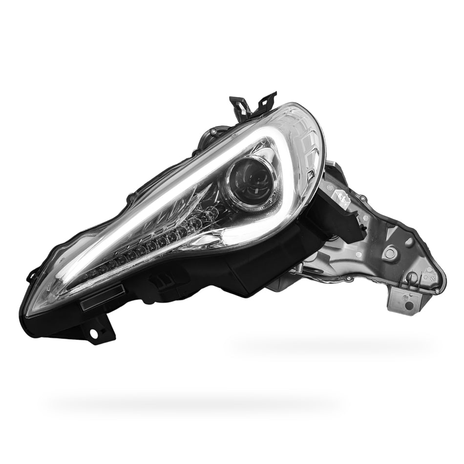 Toyota 86 1st Gen (2017 - 2020) Clear 3D LED DRL Headlights LH + RH