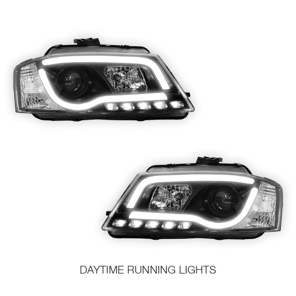 Audi A3 8P Facelift (2008 - 2012) 3D LED DRL Projector Headlights LH + RH