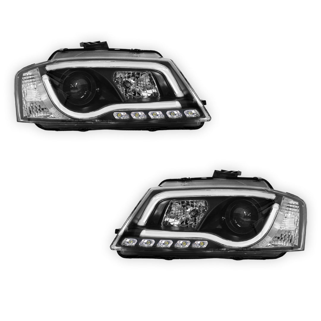 Audi A3 8P Facelift (2008 - 2012) 3D LED DRL Projector Headlights LH + RH