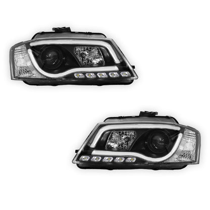 Audi A3 8P Facelift (2008 - 2012) 3D LED DRL Projector Headlights LH + RH