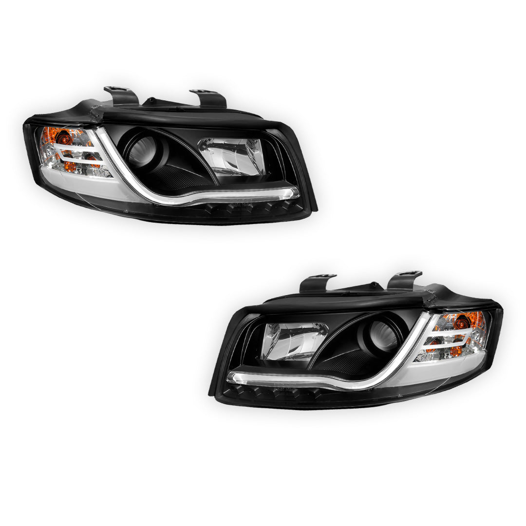 Audi A4 B6 (2000 - 2005) 3D LED DRL Projector Headlights LH + RH