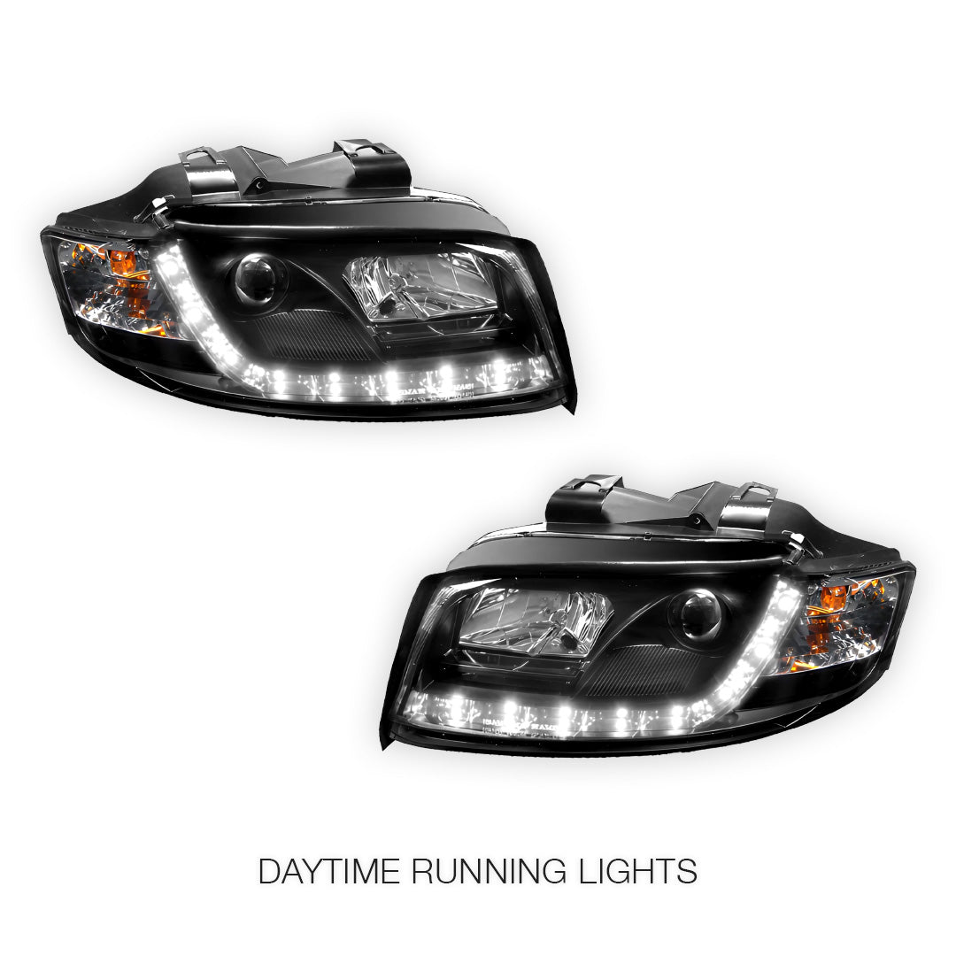 Audi A4 B6 (2000 - 2005) 3D LED DRL Projector Headlights LH + RH