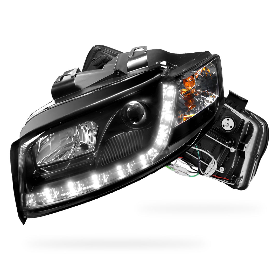 Audi A4 B6 (2000 - 2005) 3D LED DRL Projector Headlights LH + RH
