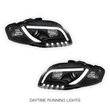 Audi A4 B7 (2005 - 2008) 3D LED DRL Projector Headlights LH + RH