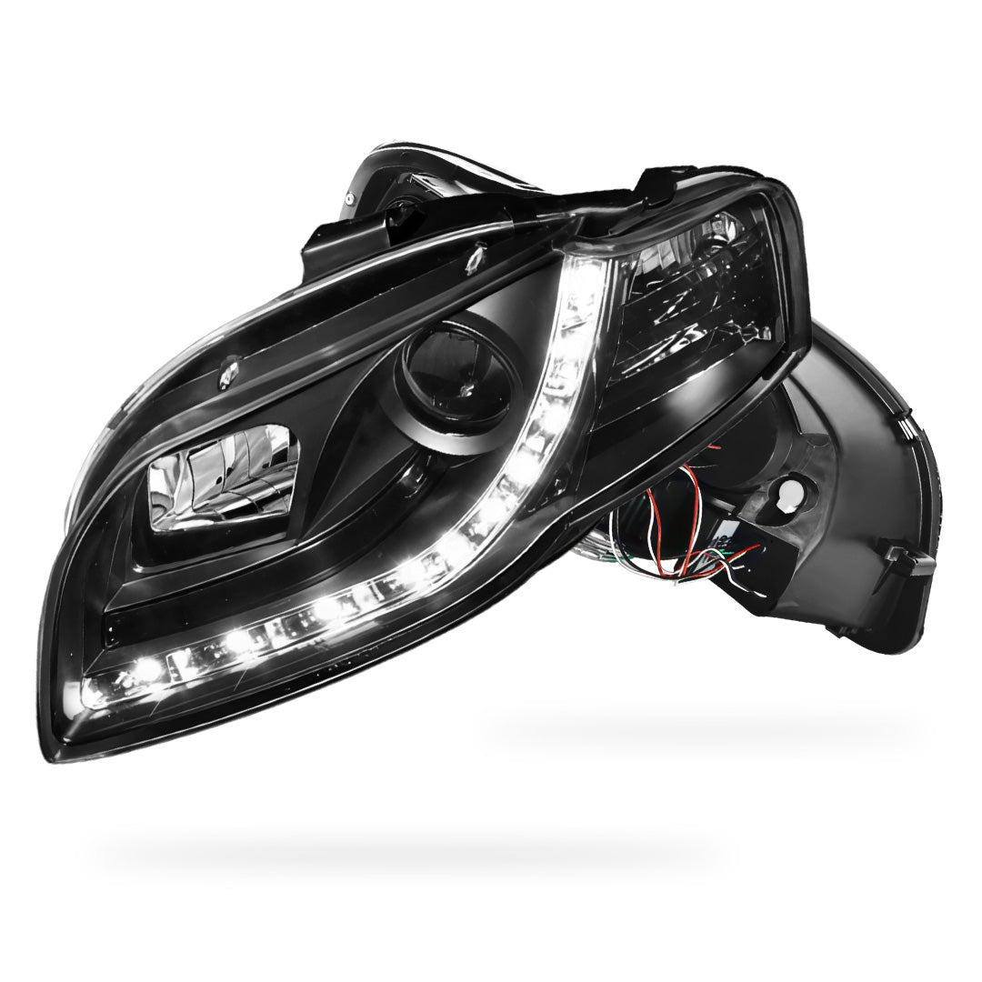 Audi A4 B7 (2005 - 2008) 3D LED DRL Projector Headlights LH + RH