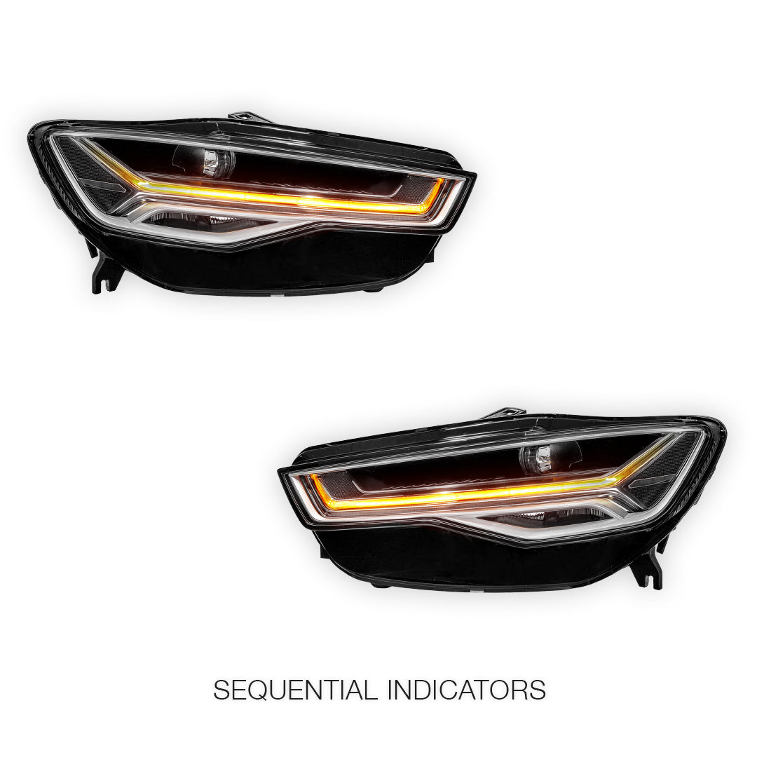 Audi A6 C7 (2015 - 2018) LED DRL Headlights LH + RH