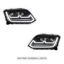 Volkswagen Amarok 2H (2011 - 2016) R Style LED DRL Projector Headlights LH + RH