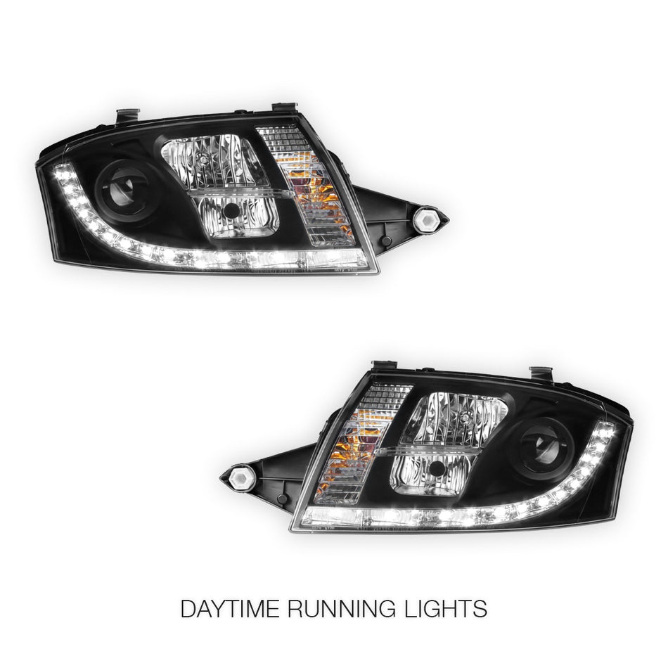 Audi TT 8N (1999 - 2005) LED DRL Projector Headlights LH + RH