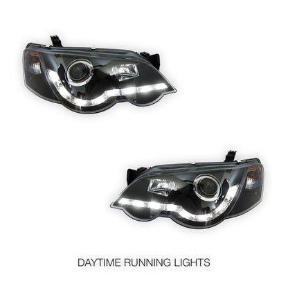 Ford Falcon BA / BF (2002 - 2008) LED DRL Projector Headlights LH + RH