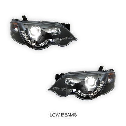 Ford Falcon BA / BF (2002 - 2008) LED DRL Projector Headlights LH + RH