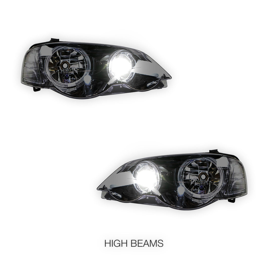 Ford Falcon BA / BF (2002 - 2008) LED DRL Projector Headlights LH + RH