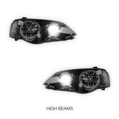Ford Falcon BA / BF (2002 - 2008) LED DRL Projector Headlights LH + RH