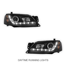 Ford Fairmont BF (2005 - 2010) LED DRL Projector Headlights LH + RH