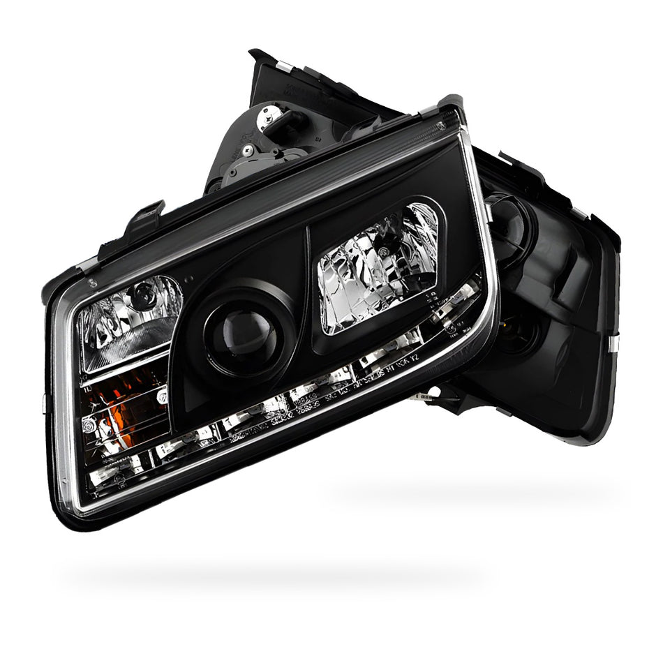 Volkswagen Bora 1J (1998 - 2004) LED DRL Projector Headlights LH + RH