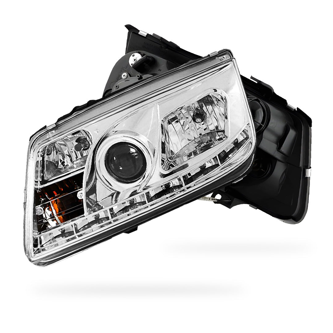 Volkswagen Bora 1J (1998 - 2004) LED DRL Projector Headlights LH + RH