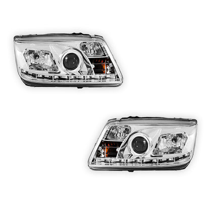 Volkswagen Bora 1J (1998 - 2004) LED DRL Projector Headlights LH + RH