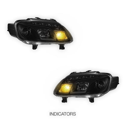 Volkswagen Caddy 2K (2006 - 2010) LED DRL Projector Headlights LH + RH
