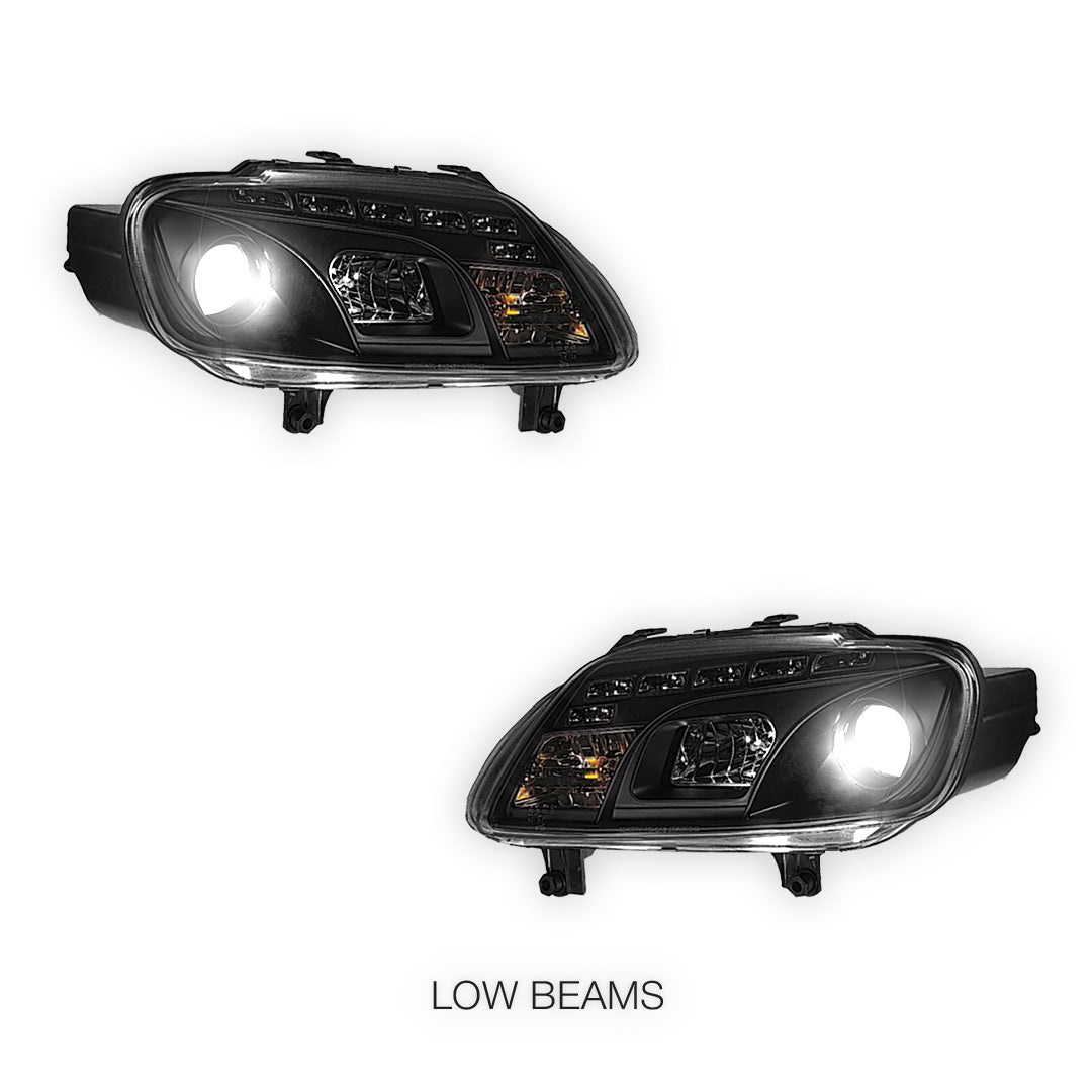 Volkswagen Caddy 2K (2006 - 2010) LED DRL Projector Headlights LH + RH