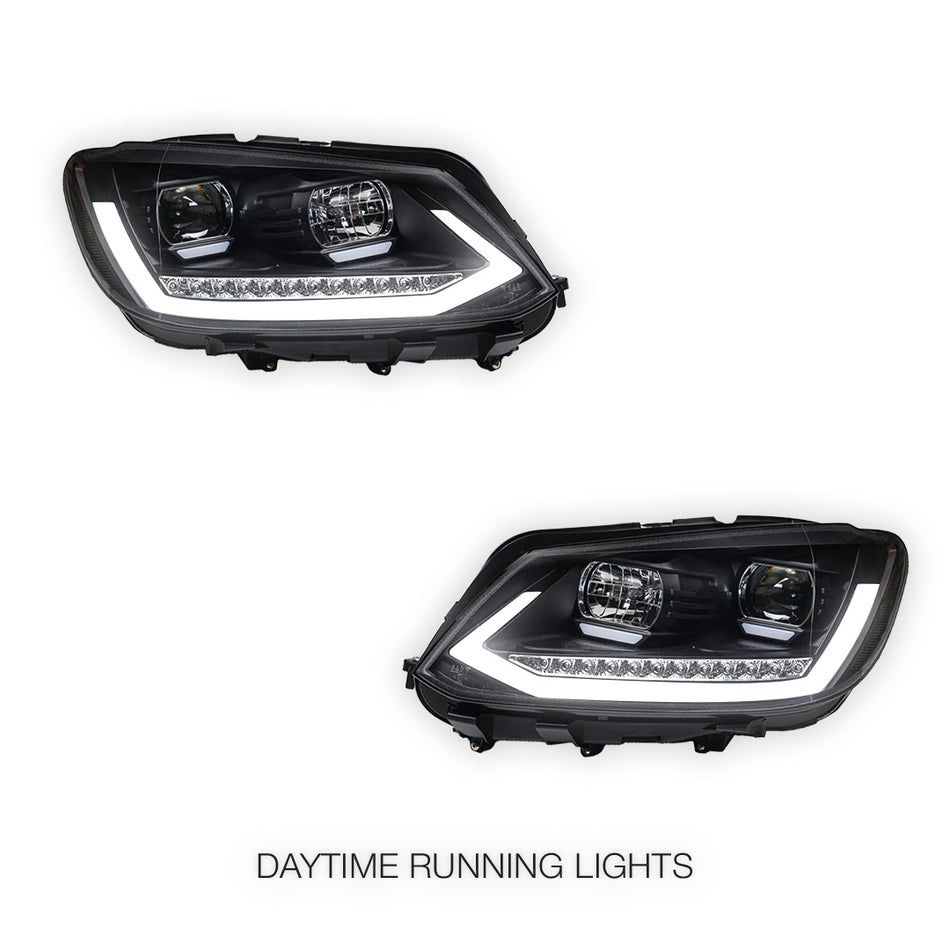 Volkswagen Caddy 2K (2011 - 2015) LED DRL Projector Headlights LH + RH