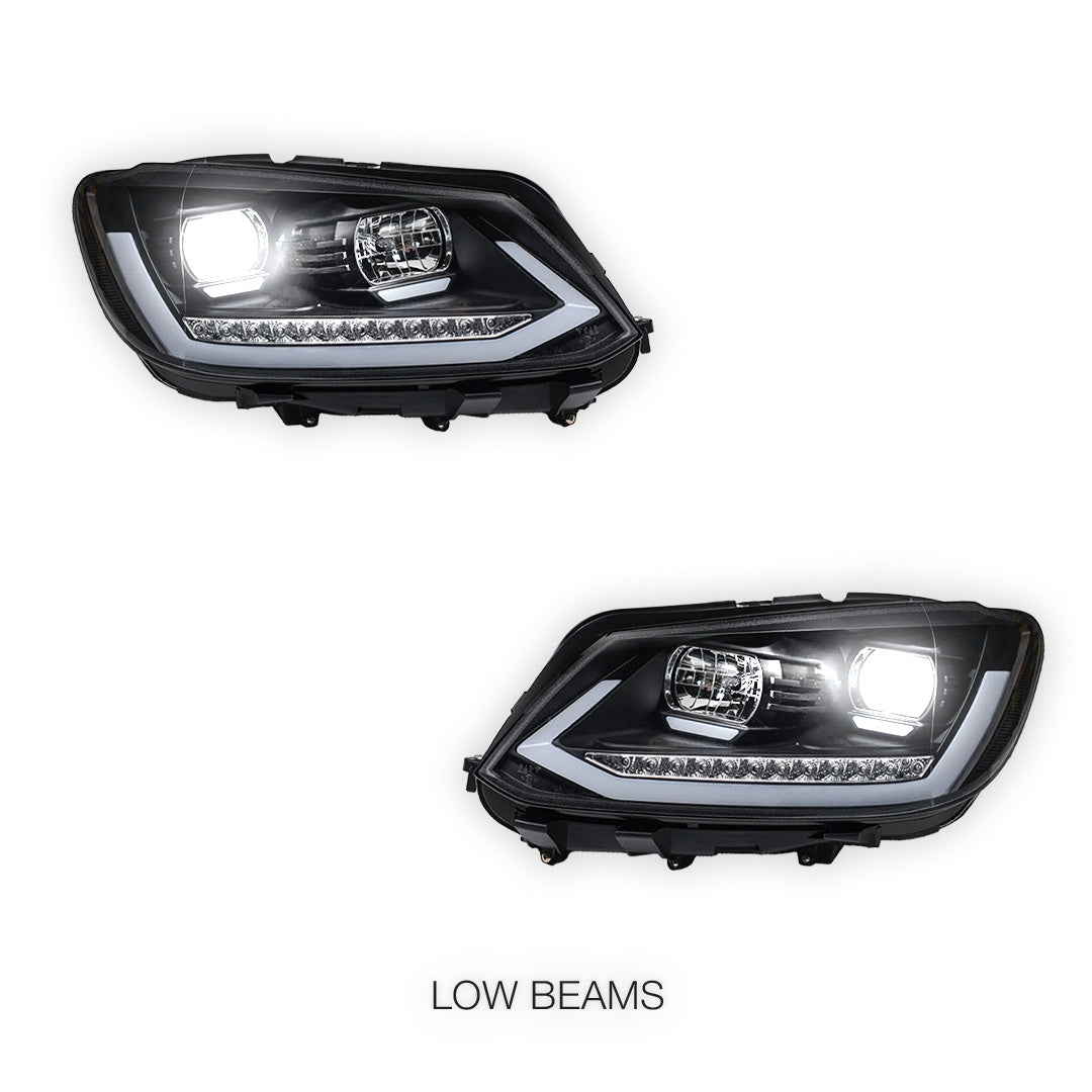 Volkswagen Caddy 2K (2011 - 2015) LED DRL Projector Headlights LH + RH