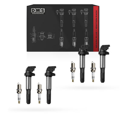 BMW 5 Series E39 / E60 (2002 - 2005) 2.5L / 3.0L / 4.4L Ignition Coils and Spark Plugs Complete Set