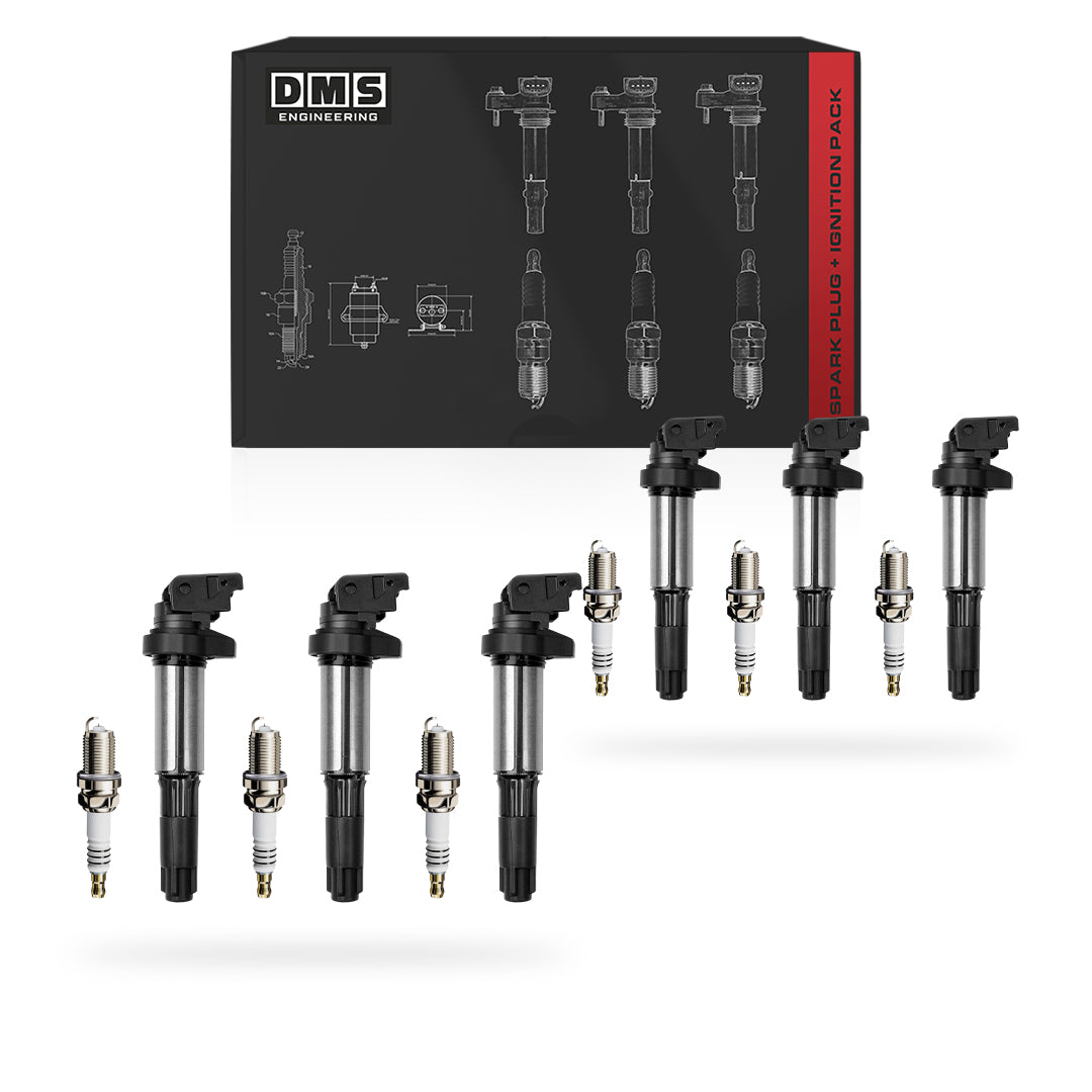 BMW 5 Series E39 / E60 (2002 - 2005) 2.5L / 3.0L / 4.4L Ignition Coils and Spark Plugs Complete Set