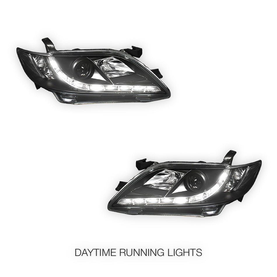 Toyota Camry XV40 (2006 - 2009) DRL Projector Headlights LH + RH