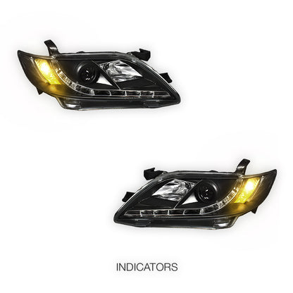 Toyota Camry XV40 (2006 - 2009) DRL Projector Headlights LH + RH