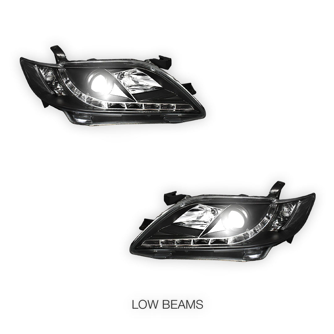 Toyota Camry XV40 (2006 - 2009) DRL Projector Headlights LH + RH