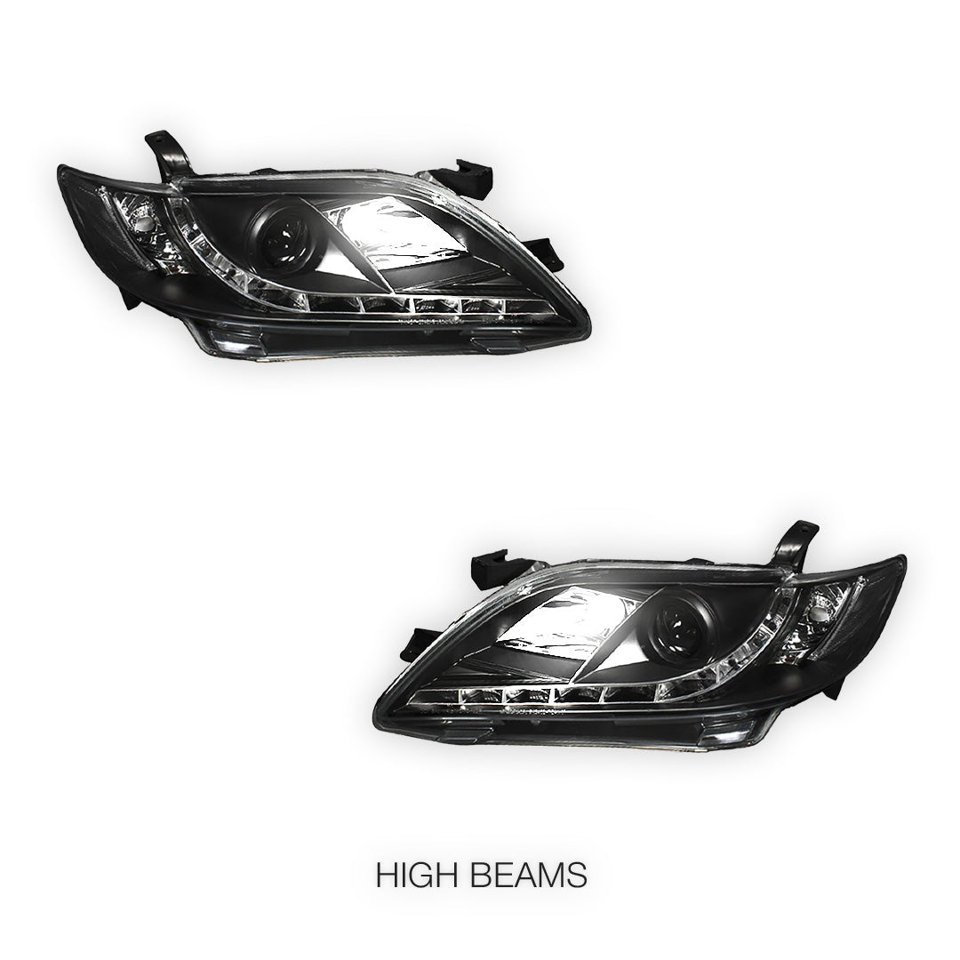 Toyota Camry XV40 (2006 - 2009) DRL Projector Headlights LH + RH