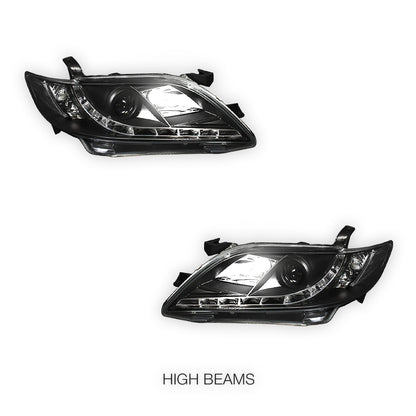 Toyota Camry XV40 (2006 - 2009) DRL Projector Headlights LH + RH