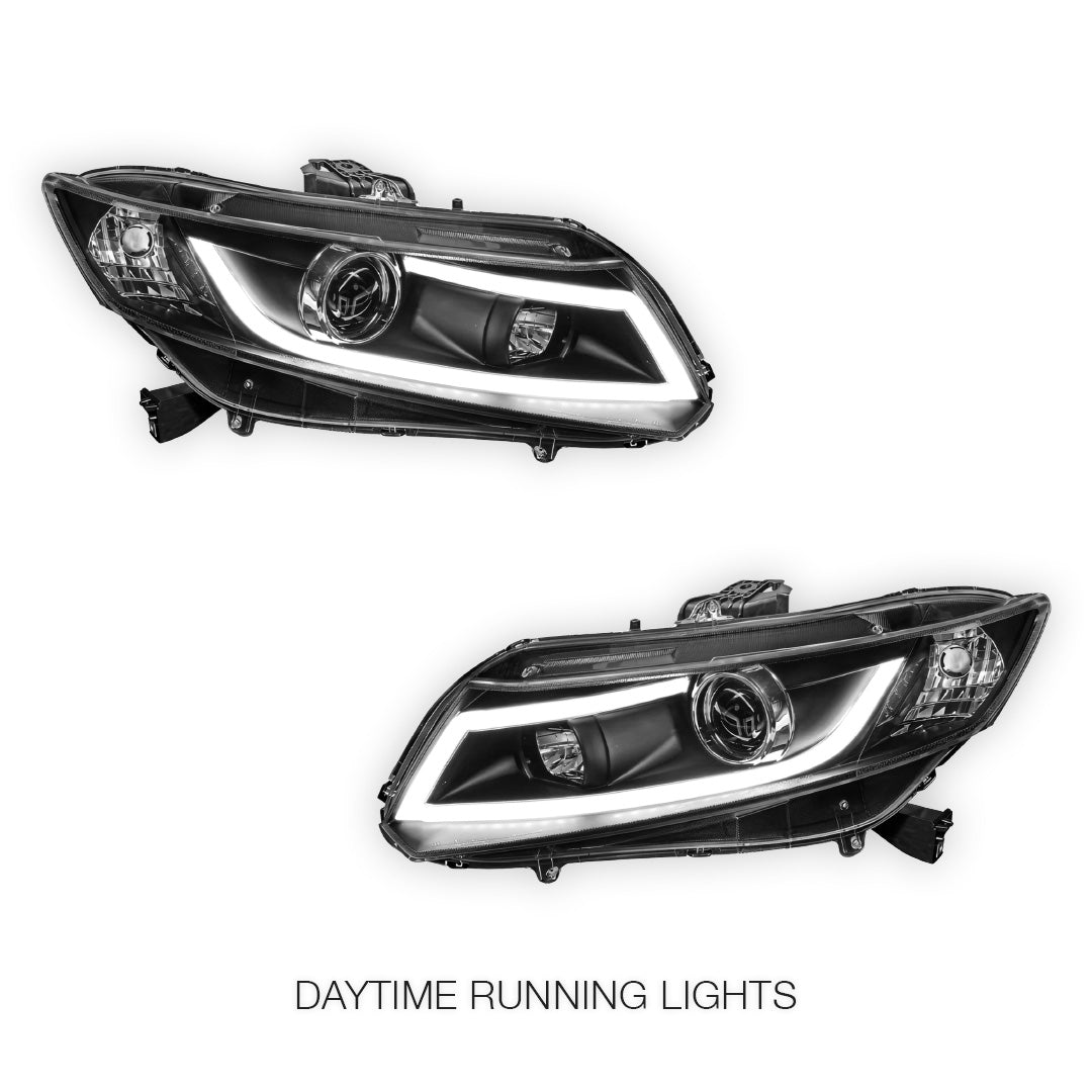 Honda Civic FB (2012 - 2016) 3D DRL Projector Headlights LH + RH