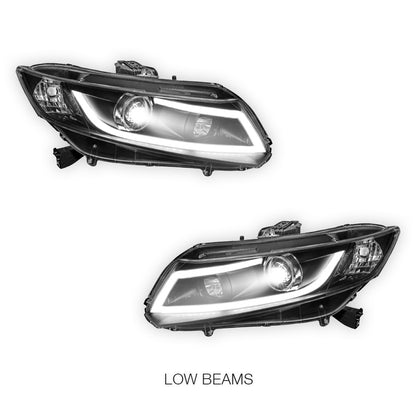 Honda Civic FB (2012 - 2016) 3D DRL Projector Headlights LH + RH