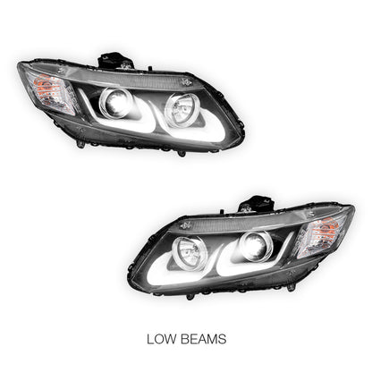 Honda Civic FB (2012 - 2016) 3D DRL Projector Headlights LH + RH