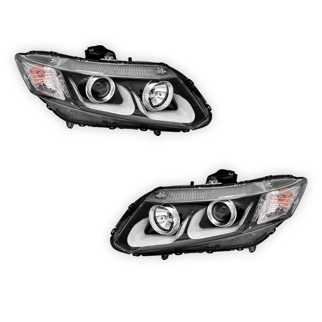 Honda Civic FB (2012 - 2016) 3D DRL Projector Headlights LH + RH