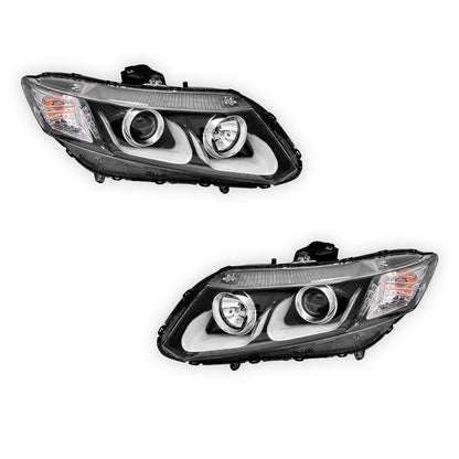 Honda Civic FB (2012 - 2016) 3D DRL Projector Headlights LH + RH
