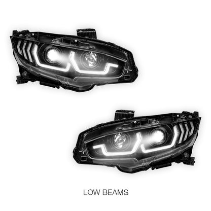 Honda Civic FC / FK (2016 - 2022) JDM LED DRL Projector Headlights LH + RH